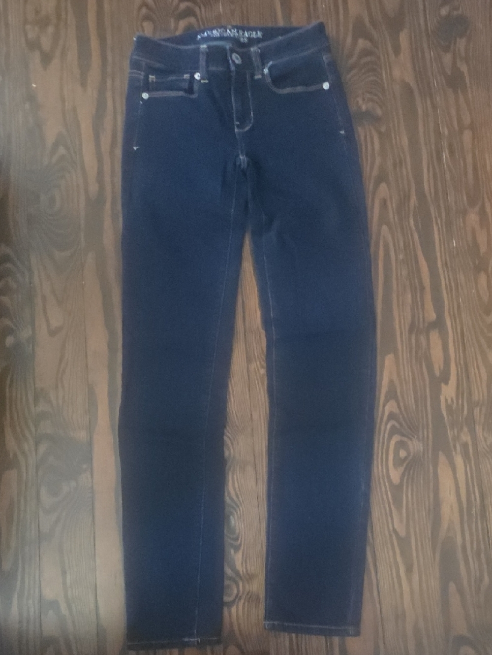 American Eagle Outfitters Dark Blue Skinny Jeans Sz 00